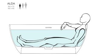 Ванна из искусственного камня Salini Alda S-Stone 101924M 160x70см белый матовый